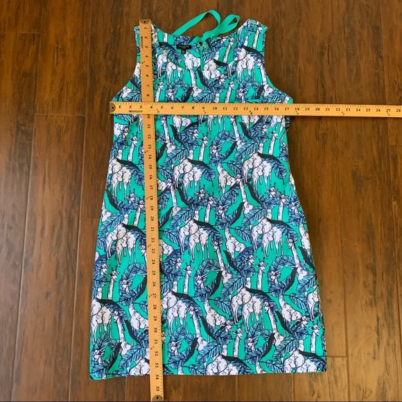 Talbots Blue and White Patterned Dress - Picture 7 of 8